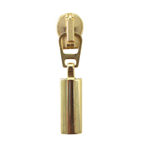 Zipper für Endlos Reissverschluss gold 5mm