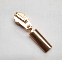 Zipper für Endlos Reissverschluss gold 5mm
