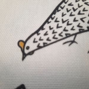 Hühner Canvas schwarz weiss