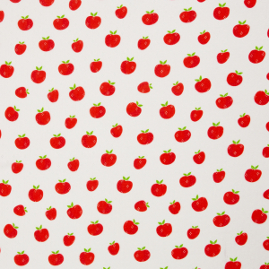 Jersey Ajour mit Erdbeeren