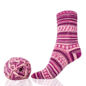 Soley pink Norwegermuster
