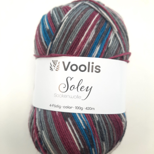 Soley weinrot grau blau