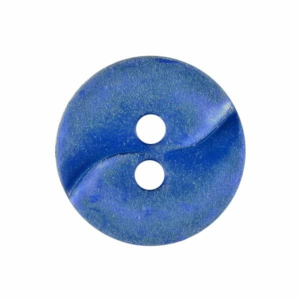 KLEINER POLYAMIDKNOPF MIT WELLE royalblau 13mm
