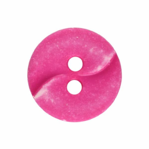 KLEINER POLYAMIDKNOPF MIT WELLE pink 13mm