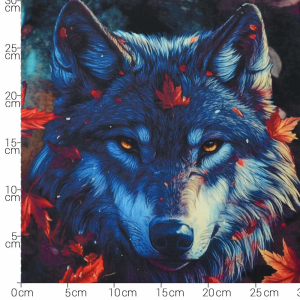 French Terry Sweat Wolf Panel