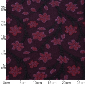 Walkloden bordeaux Blumen Hilco