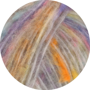 Cassata Hellgrau/Violett/Saphirblau/Zartgelb/Graurosa/Pfirsich