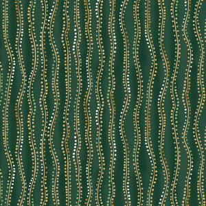 Golden Stripe Grün & Gold Metallic