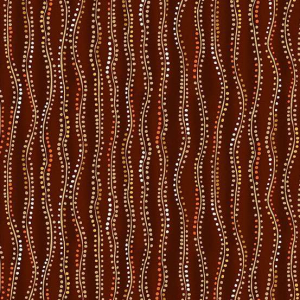 Golden Stripe Brown & Gold Metallic