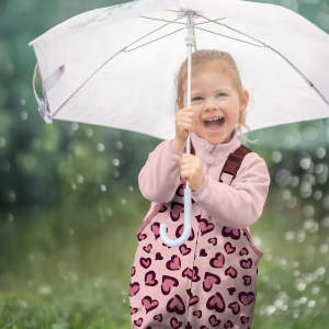 Aqua Protect (wasserdicht) digital bedruckt mit Herzen  