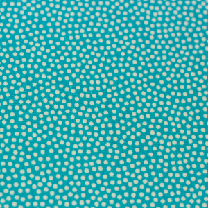 Baumwolle Dotty uni mit Punkten türkis