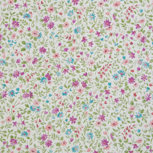 Beschichtete Baumwolle bunte filigrane Blüten