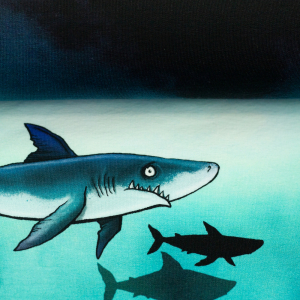 SHARK TANK BY THORSTEN BERGER, FRENCH TERRY 85x160