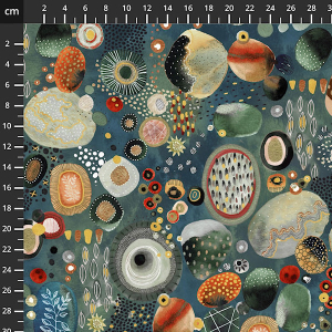 Flora & Form - Digital mit metallic gold Labradorite 1
