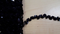 Paillettenborte schwarz 1,5 cm