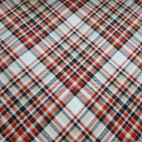 Patchworkstoff kariert rot