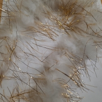 Marabuboa schwarz oder weiss gold METERWARE