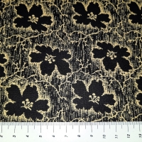 Historical Flowers schwarz creme