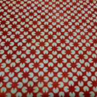 Basic Patchworkstoff kleingemustert rotbraun natur