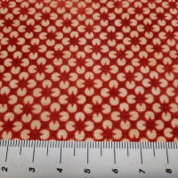 Basic Patchworkstoff kleingemustert rotbraun natur