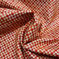 Basic Patchworkstoff kleingemustert rotbraun natur