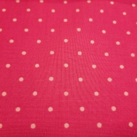 Knalliger Patchworkstoff pink mit Tupfen