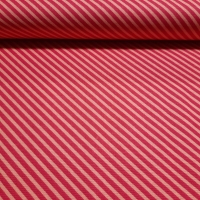 Knalliger Patchworkstoff pink mit Streifen