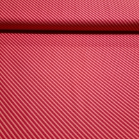 Knalliger Patchworkstoff pink mit Streifen