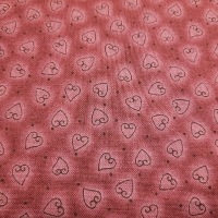 Wunderschöner Patchworkstoff mit Herzen