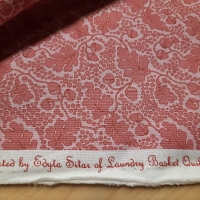 Editha Sitar Patchworkstoff mit Eicheln und Blättern altrosa