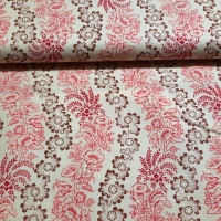 Traditioneller Patchworkstoff Edith 1840 - 1870 cent. Blumenranken