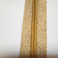 Endlos Schmuck Reissverschluss gold