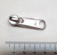 Zipper für Endlos Reissverschluss silber 5mm Rainbow