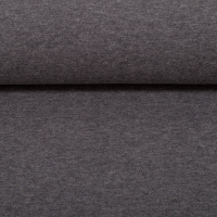 Baumwoll-Jersey melange uni/plain grau