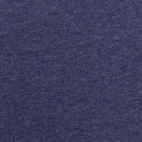 Baumwoll-Jersey melange uni/plain dunkelblau