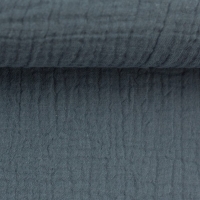 Musselin  rauchblau Double Gauze Jenke von Swafing Restschrumpfwert 10%