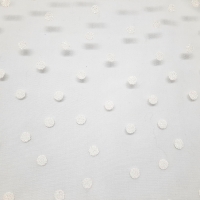 Tupfentüll elfenbein mit Glitzer Dots