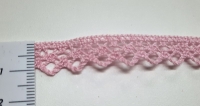 Klöppelspitze rosa 1 cm