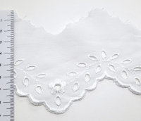 Batistborte weiss 9 cm RESTWARE