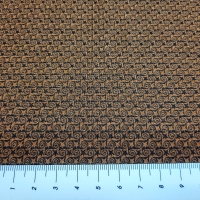 Patchworkstoff braun schwarz kleingemustert