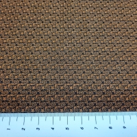 Patchworkstoff braun schwarz kleingemustert