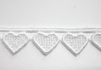 Herzchenborte weiss 1,4 cm
