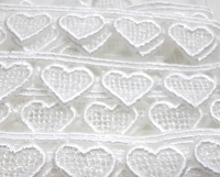 Herzchenborte weiss 1,4 cm