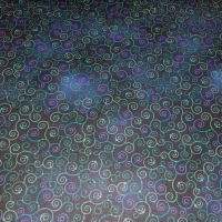 Mystische Ranken dunkelblau lila türkis hellgrün