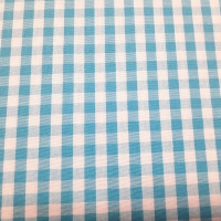 Karo Türkis Weiß 5 mm