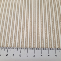 Patchwork Basic weiß und beige gestreift