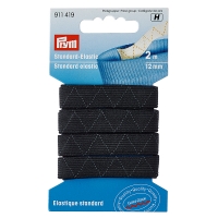 Gummiband Standard-Elastic 2m/12mm schwarz