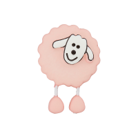 Kinderknopf Schaf rosa