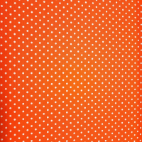 Baumwolle orange mit Punkten 2mm
