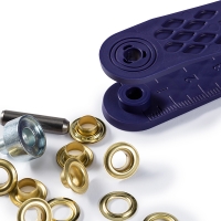 Ösen mit Scheiben gold 5mm